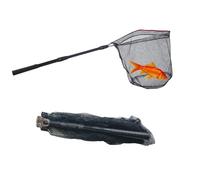 Fishing Landing Net, Fishing Net with Telescoping Pole Handle, Collapsible Fishing Net Fishing Net Freshwater for Kids Men Women