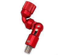 Fishing Landing Net Head Adapter, 12mm Thread, Crafted from Sturdy Aluminum Alloy (Red)