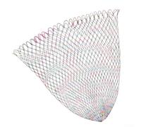 Fishing Landing Net Mesh Head 60cm Wide Nine-Wire Braid Lightweight Replaceable Net for Pond River Sea Fishing Gear(diameter 40cm)