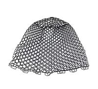 Fishing Landing Net Replacement, Depth 55cm/21.6in Soft Flexible Rubber FFishing Net Deepened ishing Landing Mesh for Angler, Black