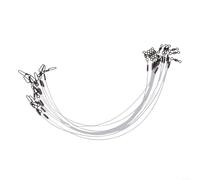 Fishing Leaders Line 12pcs Set with Swivel and Carabiner, Designed for Anglers Pursuing Black Drum and Salmon (12in-35LB)