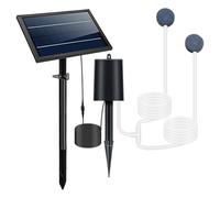 Fishing Lerator - Adjustable Pond Air Pump, Solar Pond Aerator, 3 Modes Aquarium Oxygen Aerator, 9v6W Solar Water Pump, Solar Oxygenator Air Pump, Stone Oxygen Pump