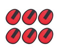 Fishing Lids Covers - Lids For Bait Storage,6 Pieces Portable Cover for Decoys Surf Boating River Kayak Lake Fly Fishing Hiking Camping Kayaking Istrolling, plain red, 15 cm, Unisex