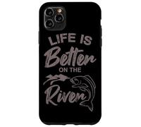 Fishing Life on the River Angel Saying Angler Papa Angelfreunde Case for iPhone 11 Pro Max