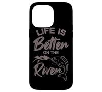 Fishing Life on the River Angel Saying Angler Papa Angelfreunde Case for iPhone 14 Pro Max