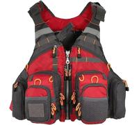 Fishing Life Vest, Outdoor Zip Jacket with Adjustable Belt and Multi Pocket Design for Fishing Accessories