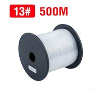 Fishing Line 500M, Transparent Nylon Line Strong Pull Big Game Leader Line, Extra Thick High Tensile Main Line for Large Fish(13#)