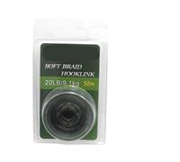 Fishing Line 50m Green Carp Fishing Line Soft Link Carp Uncoated Braid Line Leader For Hair Rig 25 15LB(20LB)