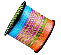 Fishing Line Braid - 12 Strand Abrasion Resistant Zero Stretch Ultra Sensitive Maximum Casting Fishing Braided Lines Thin Diameter, 109/547/1093yds, 27-178lb,Rainbow-90LB 0.37mm 109YD/100m