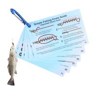Fishing Line Knot Guide | Waterproof Angling Tool,Fly Fishing Knot Instructions,for Anglers Fishermen Men Husbands Beginners Enthusiasts Saltwater Sea Lake River Stream Reservoir