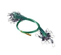 Fishing Line Super Strong Tensile Force Anti Bite Steel Fishing Line Wire Leader with Rotating Snaps Lead 200/100/60/20Pcs(200Pcs,15CM)