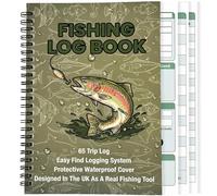 Fishing Log Book - Fishing Gift for Men, Angler Catch Record & Trip Journal (A5) Fly, Carp Sea and River