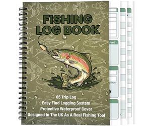 Fishing Log Book - Fishing Gift for Men, Angler Catch Record & Trip Journal (A5) Fly, Carp Sea and River