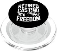 Fishing Lover Retired Casting Into Freedom PopSockets PopGrip for MagSafe