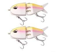 Fishing Lure, 1 Pack 6.5cm S-Type Swim Bait, 3D Painted Nodule Design, Slow Sinking Action, Easy to Use for Trout Bass Perch Fishing(F)