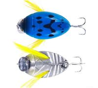 Fishing Lure 3.8cm 4g Floating Plastic Bait for Beetle Pattern Targeting with 3D Eyes and Blood Trough Hook for Fresh and Salt Water Fishing (KC008-5)