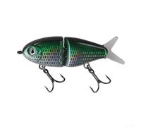 Fishing Lure, 6cm 6.5g 1pc, Slow Sinking Two Joints Swimbait, Flexible S-Shaped Mimetic Action, 3D Realistic Scale Design with Metal Joints, for Bass Trout Freshwater Saltwater Fishing(2)