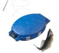 Fishing Lure Box, Fishing Lure Box - 12 Grid Fishing Accessory Case, Portable Tackle Box, Bait Organiser, Turtle Shaped Case for Storing Swivels, Jigs, Hooks