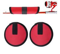 Fishing Lure Covers, Hook Keeper Covers, Fishing Hook Covers, Fishing Lure Covers for Rod, 2X Fishing Hook Covers, Hook Keeper for Freshwater Saltwater, Bait Gloves, Lure Guard for Fishing Rod, red,