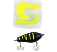 Fishing Lure Designed for Predatory Strike Response Using Lifelike Shape 3D Eyes and Controlled Sinking Rate (100mm 72g/76.5g 4#)
