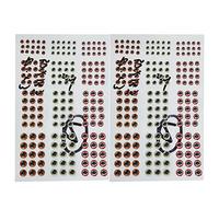 Fishing Lure Eye, 3D Simulation Fishing Lure Eyes, 2 Sheets Three-Dimensional Artificial Simulation Bait Eyes for Lures, Fishing Lure Eyes Set, DIY Sticker