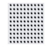 Fishing Lure Eyes, 100Pcs Lifelike 3D Artificial Fish Eyes, 3/4/8mm Sizes (8mm Silver), for Fishing, Lure Making, and Attracting Trout, Salmon, Bass