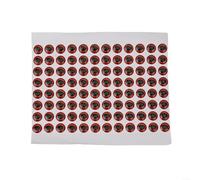 Fishing Lure Eyes 3D Holographic Soft Molded Rubber Stickers for Fly Tying and Craft Use, Designed to Reflect and Refract Light, Sizes 6mm 8mm 10mm 12mm (8mm Red)