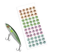 Fishing Lure Eyes - Adhesive Tackle Accessory, Adhesive Bait Stickers, Lure Eyes Fishing Bait Making Kit | Realistic Fish Lures For Fishermen Dad Men Freshwater Water Lake River Sea Shore