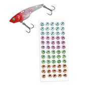 Fishing Lure Eyes - Drop Moulding, Mixed Colours, Self-Adhesive, Shiny Artificial Bait Sticker, Realistic Fly Tying Accessories, Making Kit for Fishing Equipment for River, Lake, Sea, multicoloured