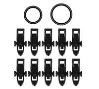 Fishing Lure Hook Keeper 10 Sets Black Abs Rod Holder