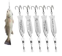 Fishing Lure Jigging Bait,Bass Fish Lures Iron Plate | Realistic Metal Gear Angling Tackle for Lakes Rivers Streams Reservoirs Ponds Water Sport