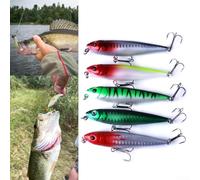 Fishing lure kit with enhanced visibility through 3D holographic eyes and realistic scales, built to endure rigorous saltwater fishing conditions (1# color)