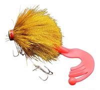 Fishing Lure Multi Jointed Swimbait with PVC Silk Thread and Forked Paddle Tail to Improve Attraction and Hooking Success in Water (gold)