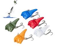 Fishing Lure, Realistic Bass Design, Pack of 5, Adjustable Dynamic Realistic Artificial Swimming Bait for Fishing Lovers and Newcomers
