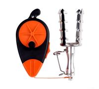 Fishing lure retriever tool with 30M line and stainless steel bait grabber for retrieving snagged lures in underwater snags and debris