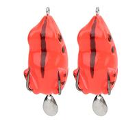 Fishing Lure Sequin Lure Frog Fishing Lure 2 Pack Colorful Artificial Frog Baits with Hooks Tackle Accessories for Freshwater Saltwater Fishing ABS Material 5.5cm 24g (3#)