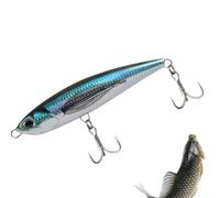 Fishing Lure - Slow Sinking Saltwater Bait Fish, Portable Pencil Bait with Hook for Deep Waters, River, Lake, Sea, Freshwater Fishing