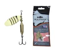 Fishing Lure Spinner Long C Cast Salmon Sea Trout Pike Bullet Flying Silver Gold Spoon Golden White Feather Feathered Tail Casting Mackerel Pollock Large Blade Bucktail Fast Sink (12 Gram Gold)
