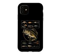 Fishing Lure Tackle Field Guide Bass Angler Chart Gift Case for iPhone 11