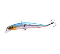 Fishing Lures 1 PCS 10cm 8g Hard Bait Fishing Lures Artificial Baits Swimbait Plastic Crankbait 3D Eyes Lure Tackle(A)