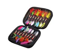 Fishing Lures | 16 Pieces Glitter Lures for Trout and Crappie Attractant - Fishing Kit - for Freshwater and Saltwater, Golden Yellow, Crappie, Salmon, Catfish, Sports and Lots