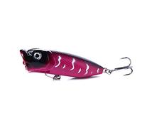 Fishing Lures 1pc Fishing Topwater Lures 11 Colors Floating Popper Lure Hooks Crank Baits Tackle Tool 6.5cm 12g Wobblers(10)
