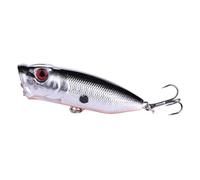 Fishing Lures 1pc Fishing Topwater Lures 11 Colors Floating Popper Lure Hooks Crank Baits Tackle Tool 6.5cm 12g Wobblers(1)