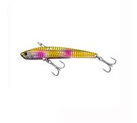 Fishing Lures 1Pcs Fishing Lure 45g Metal Jig Sinking Big Blade Cast Treble Hooks Long Casting Vibration Tackle(D)