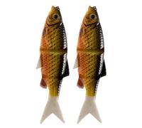 Fishing Lures, 2 Pieces Artificial Simulation Baits for Fishing, Swimmer Lures for Throwing and | for Catfish Crappie River Pond Night Kayak Camping Shore Outdoor