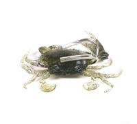 Fishing Lures 810cm Crab Shape with 3D Simulation Double Hooks Artificial Silicone Bait Designed for Attracting Big Fish in Various Waters (1#-8cm 19g)