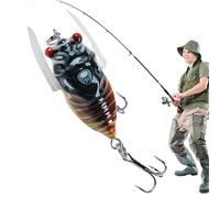 Fishing Lures for Bar, Bait Bait, Bait Bait, Jigs Realistic Swimbaits, Cicada Bait Fish Lures for Freshwater Lake Ponds