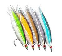 Fishing Lures for Bars, 5 Pieces Realistic Bait with Hook - Fishing Lure | for Fish such as Salmon, Trout, Walleye, Pike, Perch, As well as at Sea, Lake, River and the Sea
