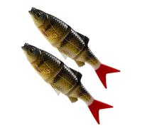 Fishing Lures for Bars, Double Soft Lures Imitation Bait - Soft Lure Swimmer Bait - for Saltwater Freshwater Ice Shore Camping Pond Kayak Outdoor Bass Trout Catfish