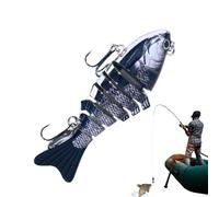 Fishing Lures for Bass - 3D Bionic Swimbait Floats Like a Real Injured Bait Fish Fishing Lures for Walleye | Multi Tangling Fish Swimbaits with Hooks, Colorful Slow Sinking Lure